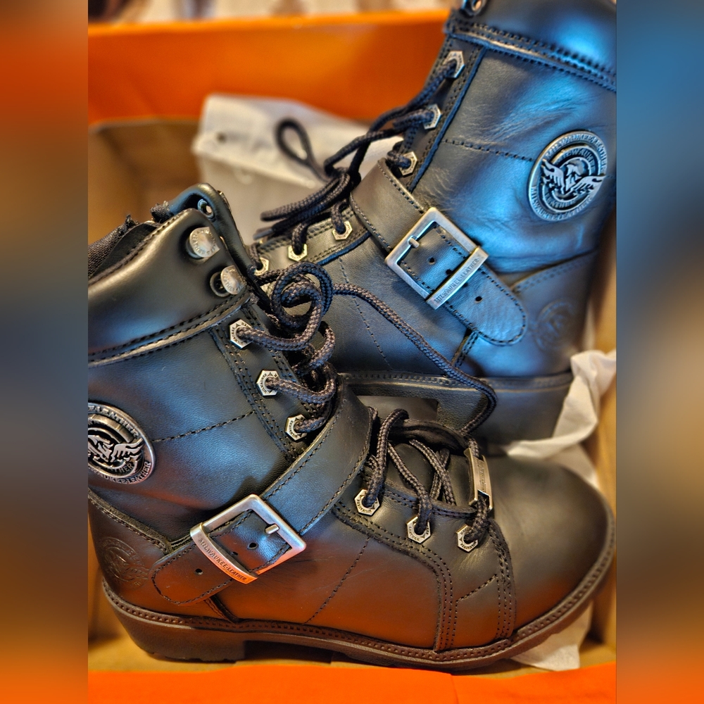 Milwakee Leather Motorcycle Riding Boots NEW!